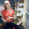 Joss en pleine création chignon !