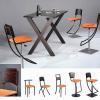 Nous vendons des produits de moyen et haut de gamme de fabrication Française et nous pouvons choisir la couleur de l'assise et de la structure en fonction de votre intérieur. 
Différentes hauteurs de tabourets pour des tables hautes ou des tables traditionnelles.