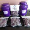 mes achats: du thé à la violette et des bonbons à la violette!