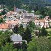 Wangenbourg... vue du château sur le village
