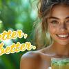Femme qui boit de l'aloe vera Forever 