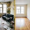 Débarras et nettoyage en profondeur d’un logement dégradé : évacuation des encombrants, retrait des déchets et remise en état complète des pièces.