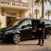 Taxi Antibes – Dépose premium à l’Hôtel Belles Rives, idéal pour trajets Antibes–Juan-les-Pins et transferts Nice Aéroport.
